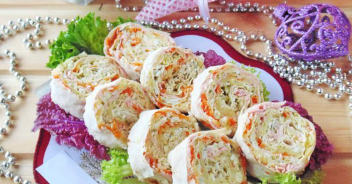 Рулет «Оливье»