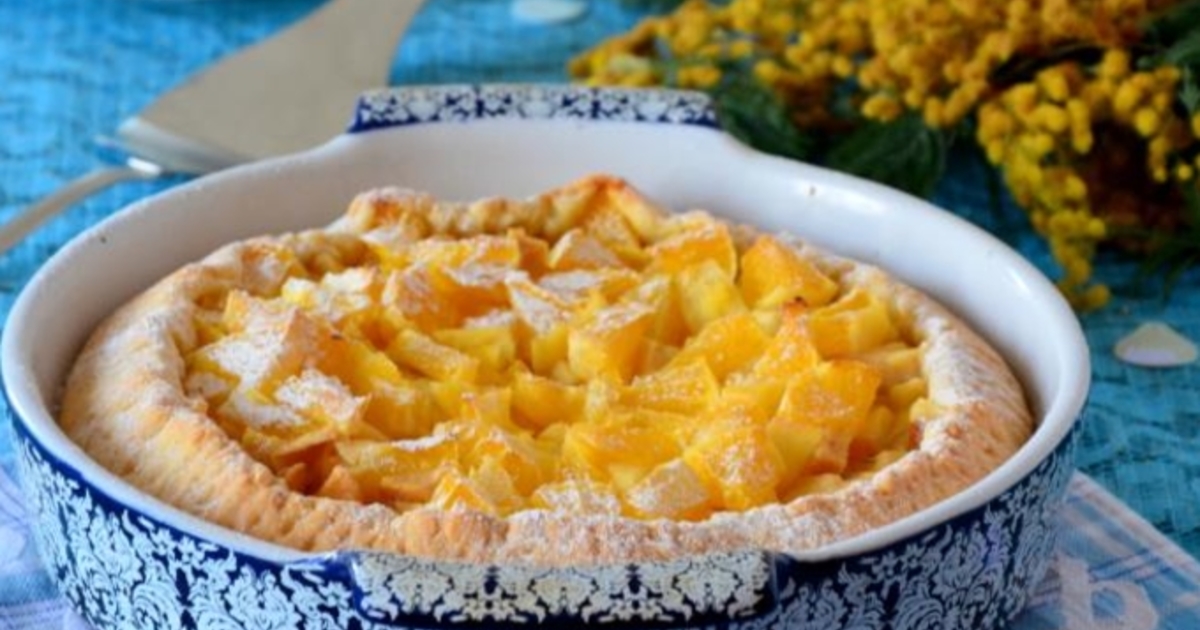 Простой яблочно-апельсиновый пирог